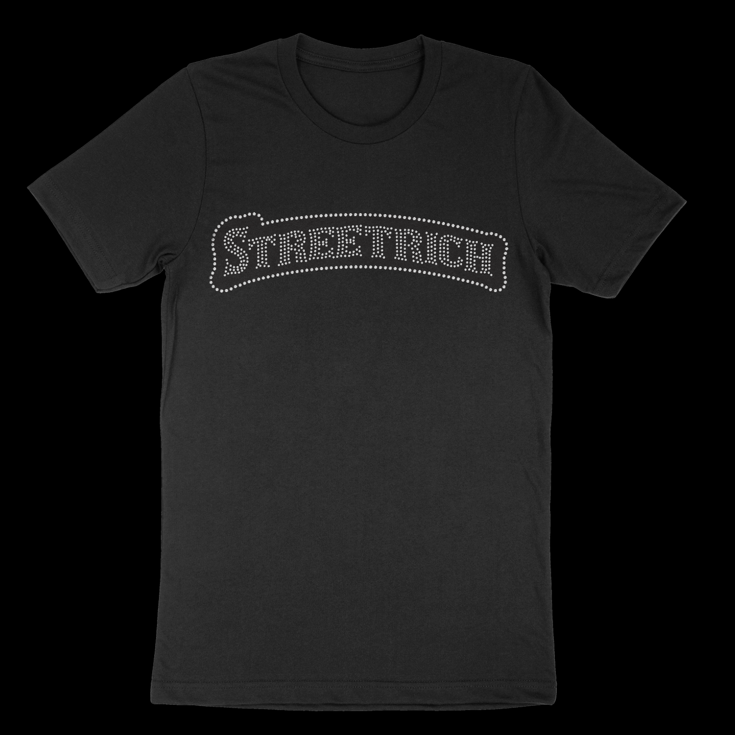 Streetrich Men's Black Rhinestone Tees