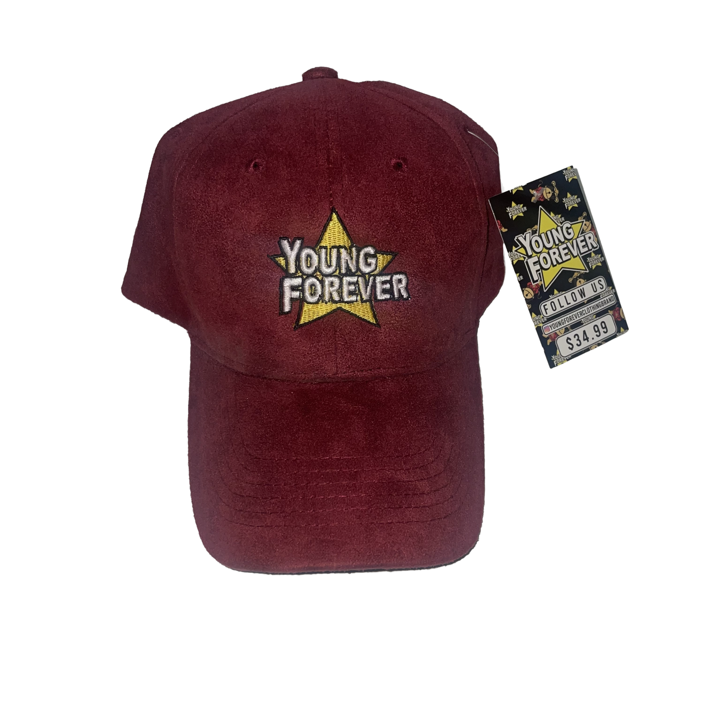 Young Forever Maroon Dad Cap