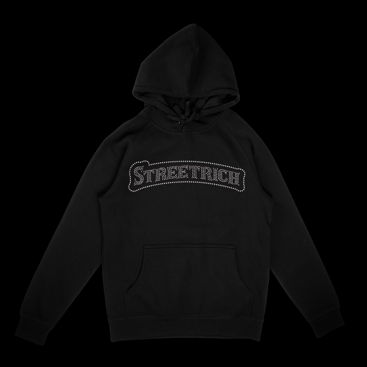 Streetrich Black Rhinestone Hoodie