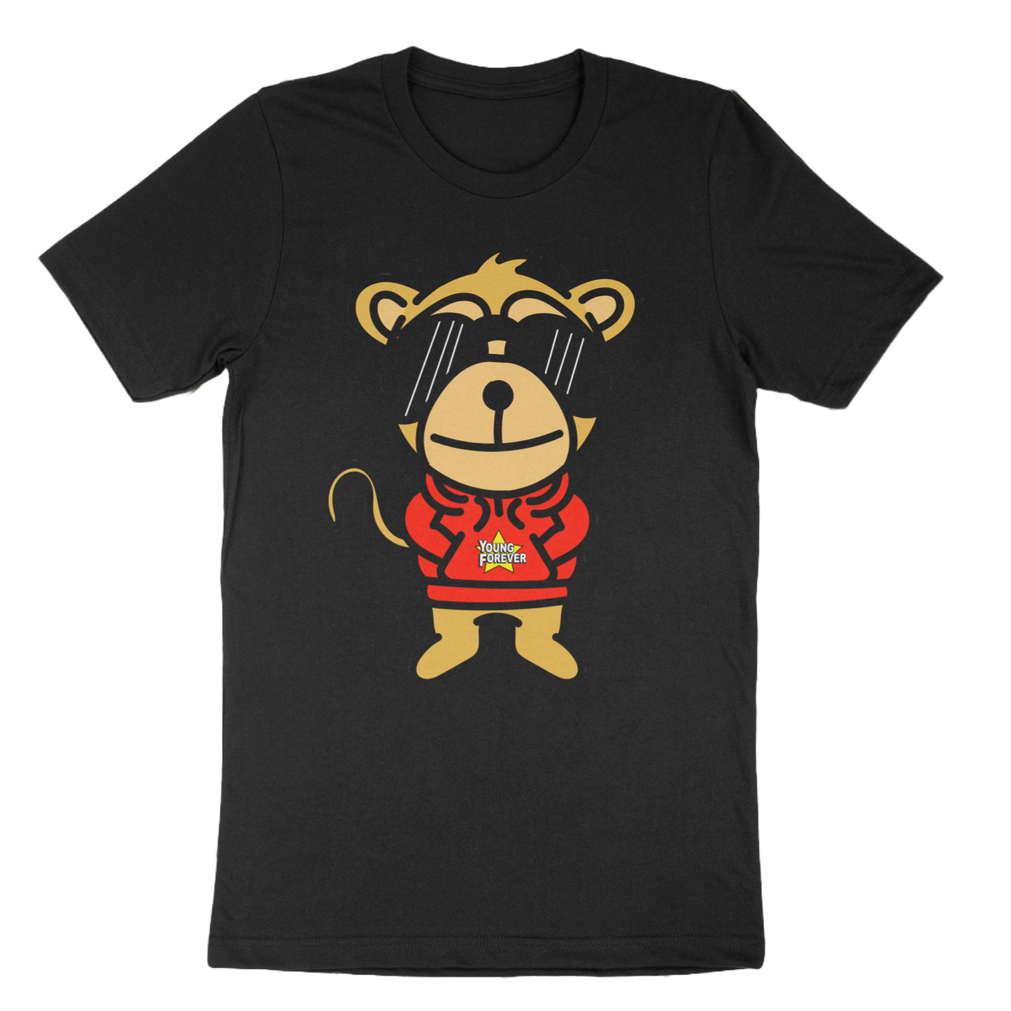 Young Forever Black Young Chimp Tees