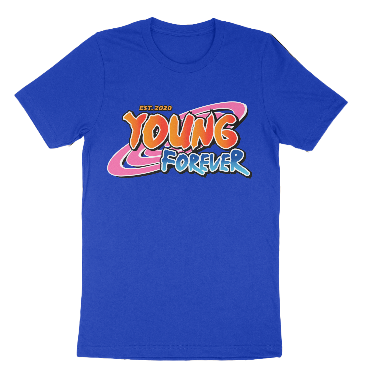 Young Forever Naruto Blue Tees