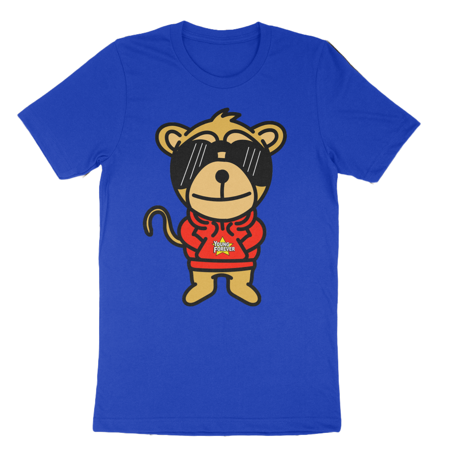 Young Forever Blue Young Chimp Tees