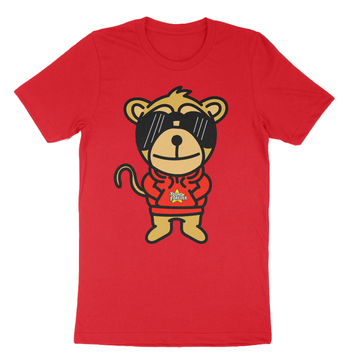 Young Forever Red Young Chimp Tees