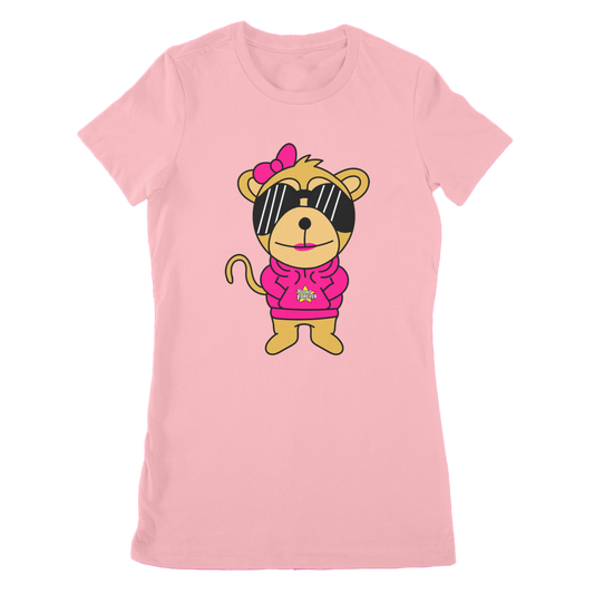 Women's YF Pink Chimp Tees