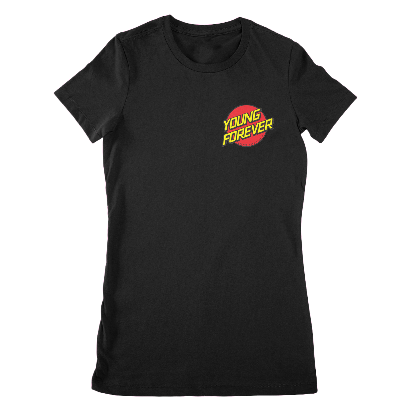 Women's YF Black Logo Tees