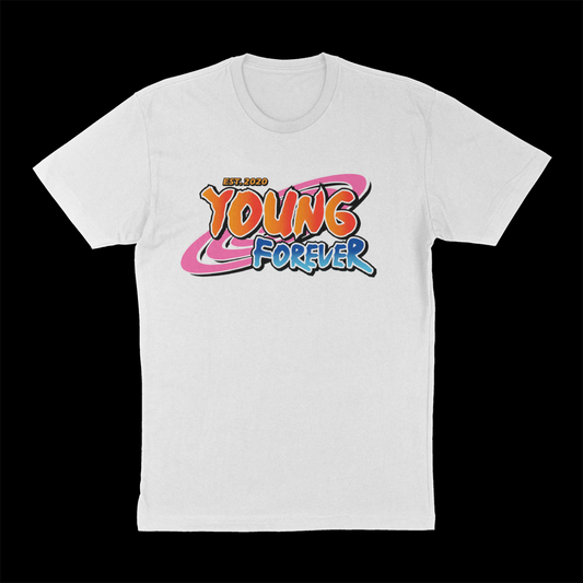 Young Forever Naruto White Tees
