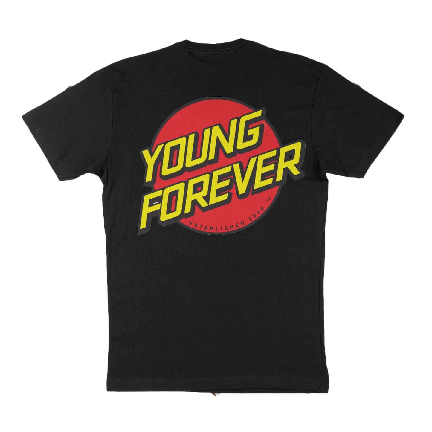 Young Forever Logo Black Tees