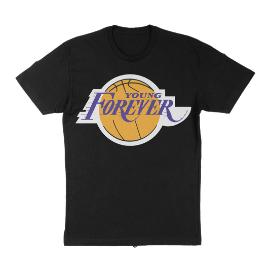 Young Forever Black Lakers Tees